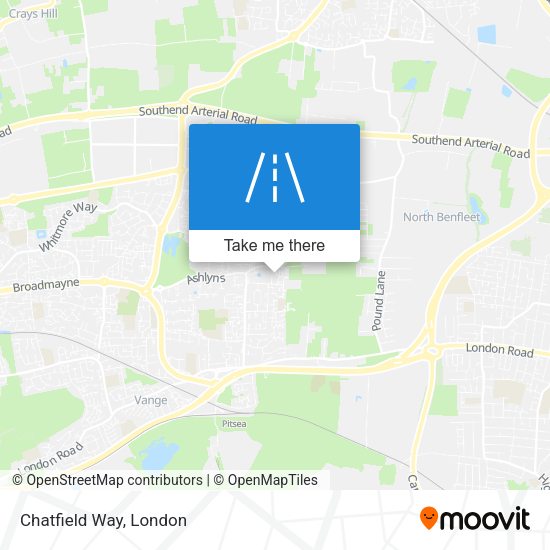 Chatfield Way map