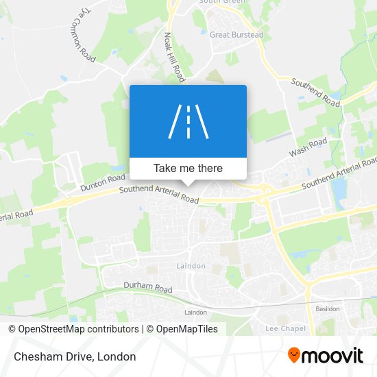 Chesham Drive map
