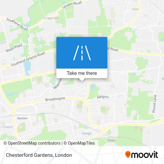 Chesterford Gardens map