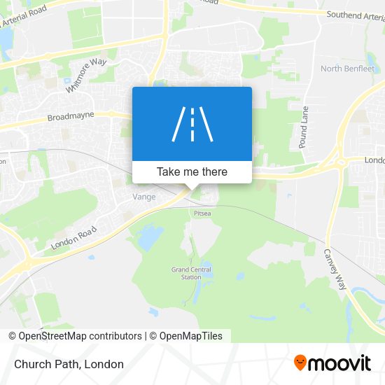 Church Path map