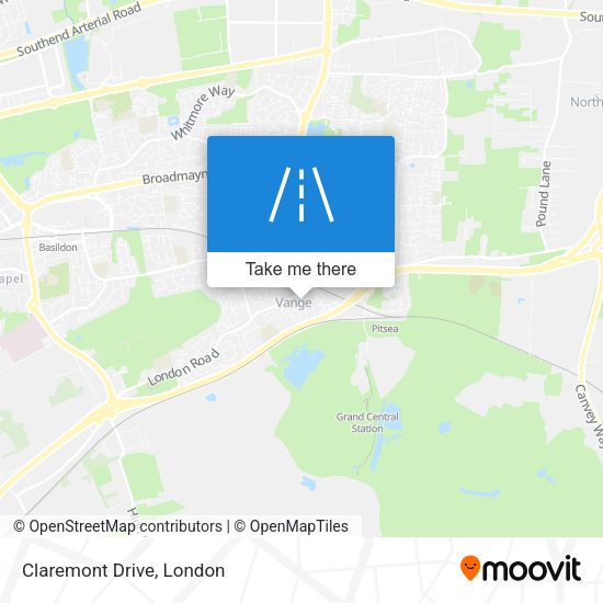 Claremont Drive map