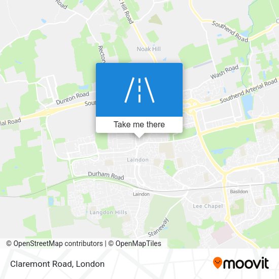 Claremont Road map