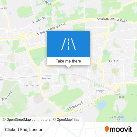 Clickett End map