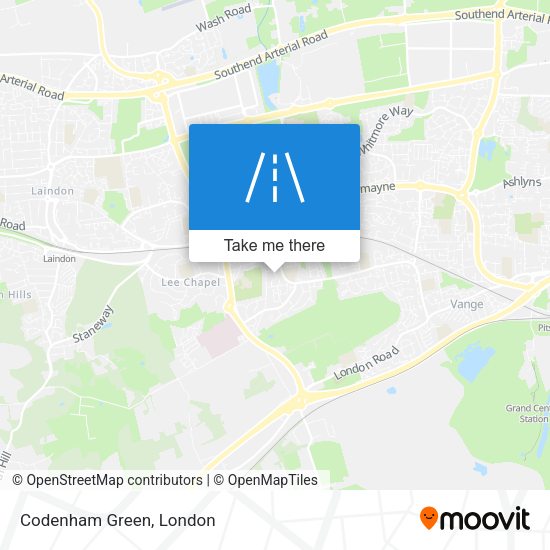 Codenham Green map