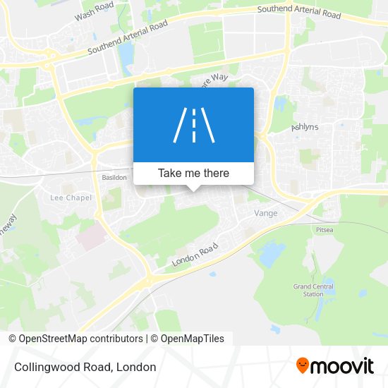 Collingwood Road map