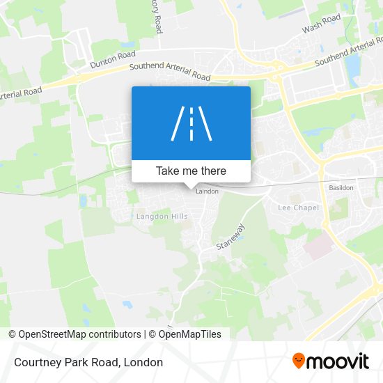 Courtney Park Road map