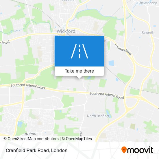Cranfield Park Road map