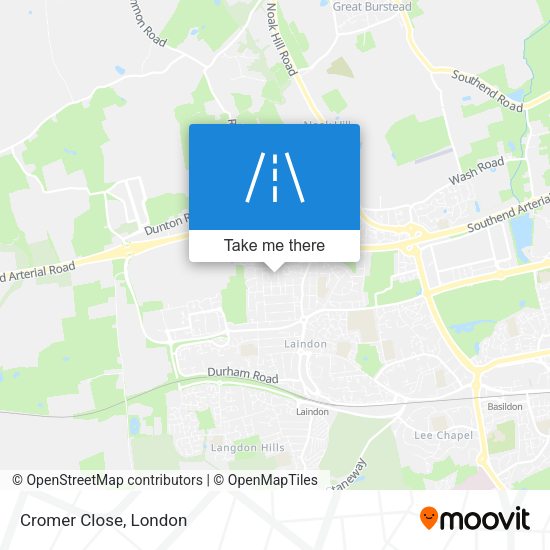Cromer Close map