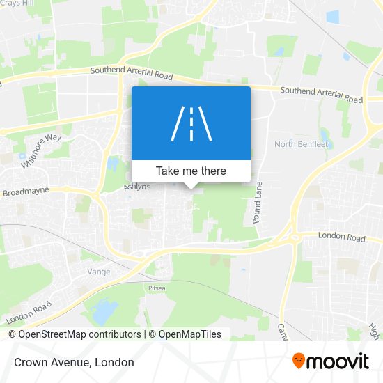 Crown Avenue map
