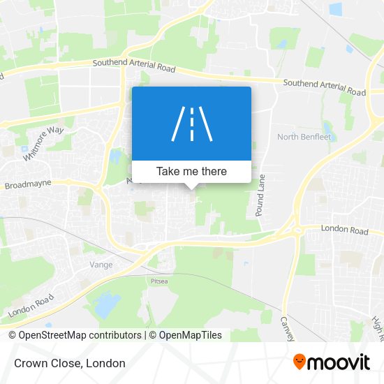 Crown Close map