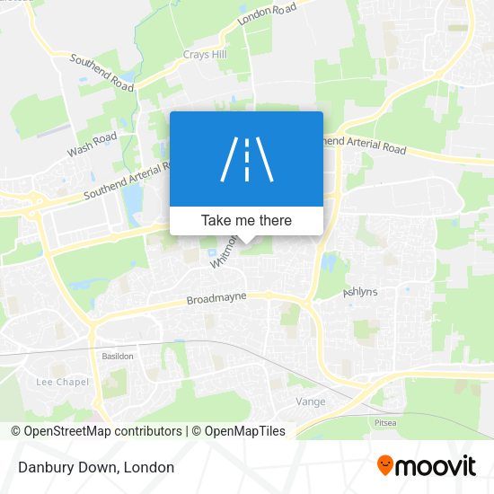 Danbury Down map