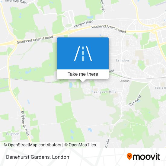 Denehurst Gardens map