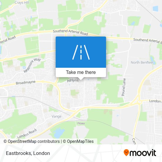 Eastbrooks map