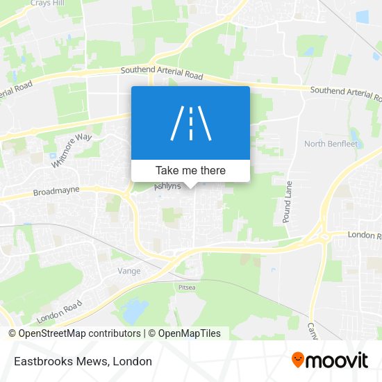 Eastbrooks Mews map