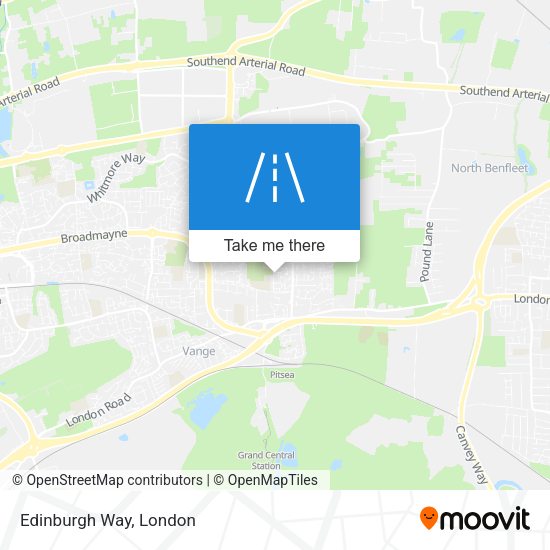 Edinburgh Way map