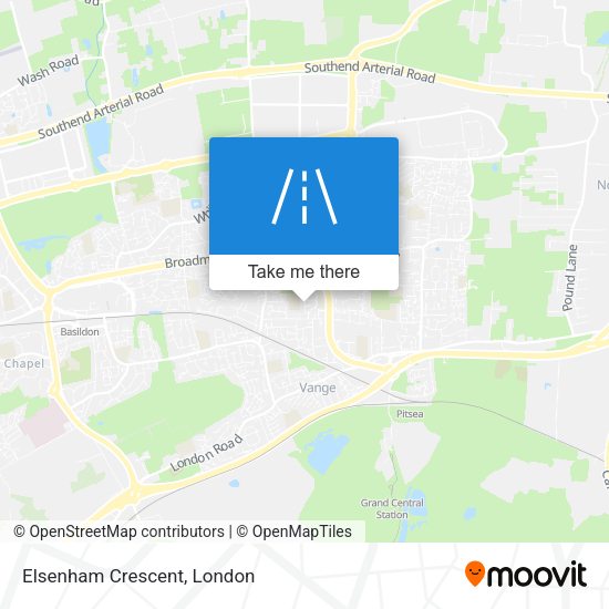 Elsenham Crescent map
