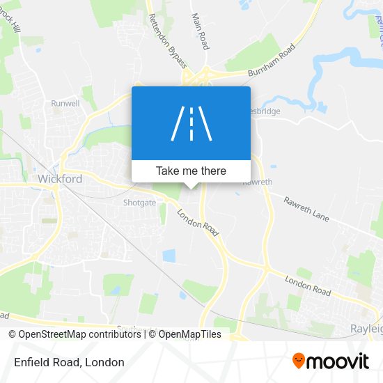 Enfield Road map