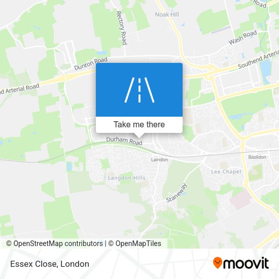 Essex Close map