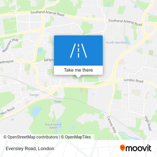 Eversley Road map