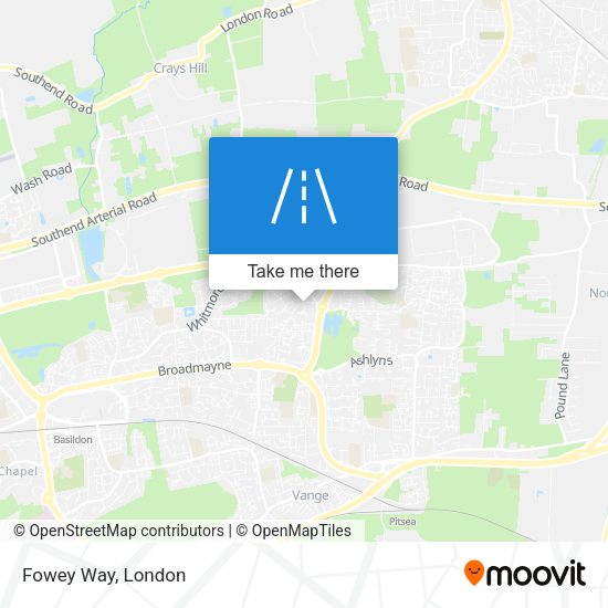 Fowey Way map