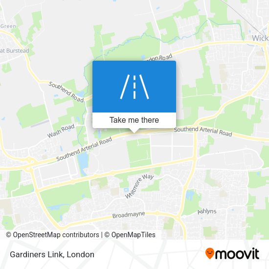 Gardiners Link map