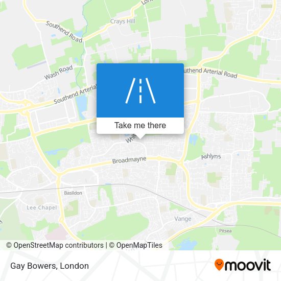 Gay Bowers map