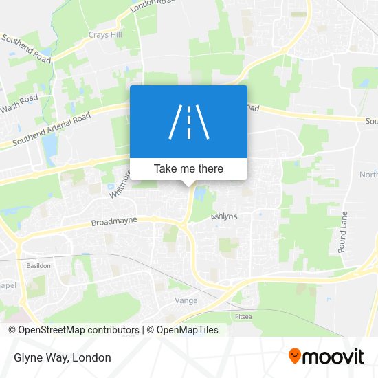 Glyne Way map