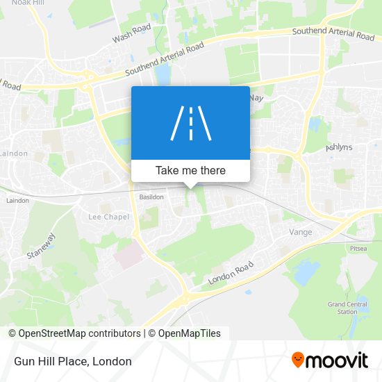 Gun Hill Place map