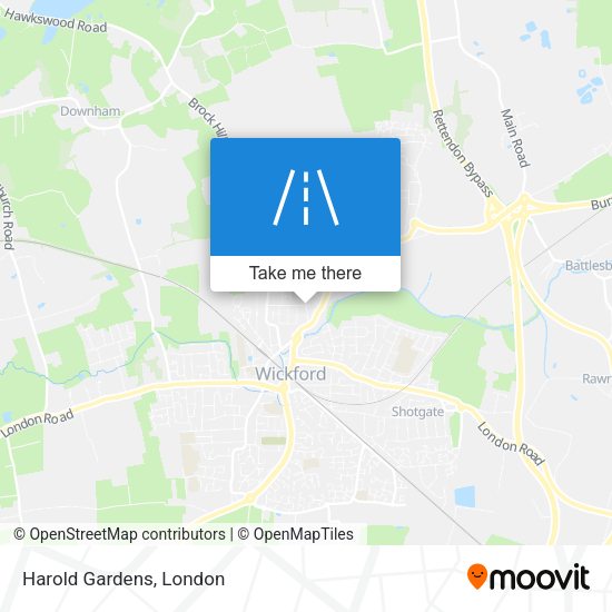 Harold Gardens map