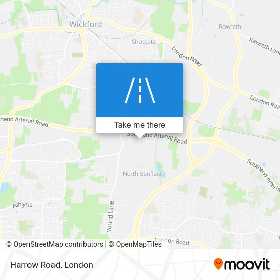 Harrow Road map