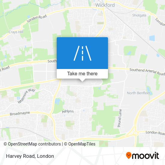 Harvey Road map