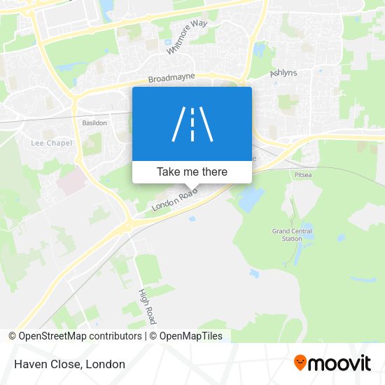 Haven Close map