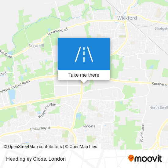 Headingley Close map