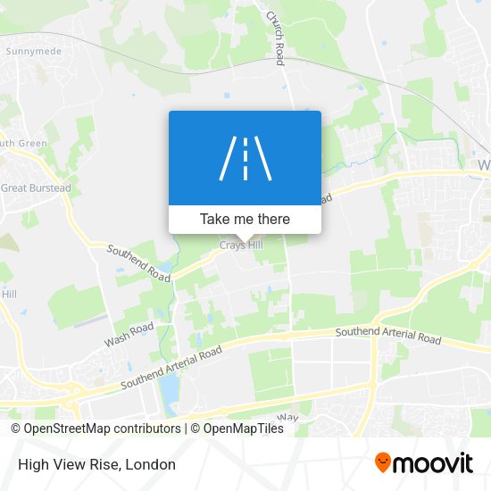 High View Rise map