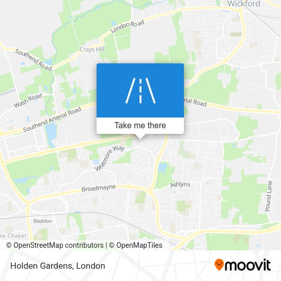 Holden Gardens map