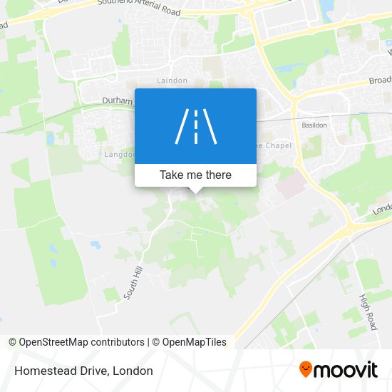 Homestead Drive map