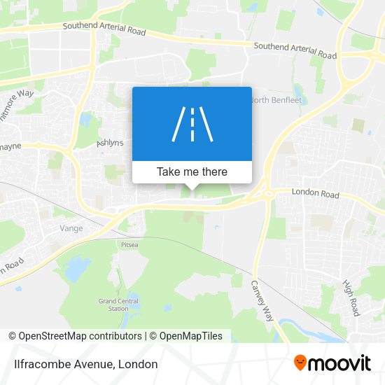 Ilfracombe Avenue map