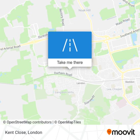 Kent Close map