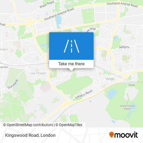 Kingswood Road map