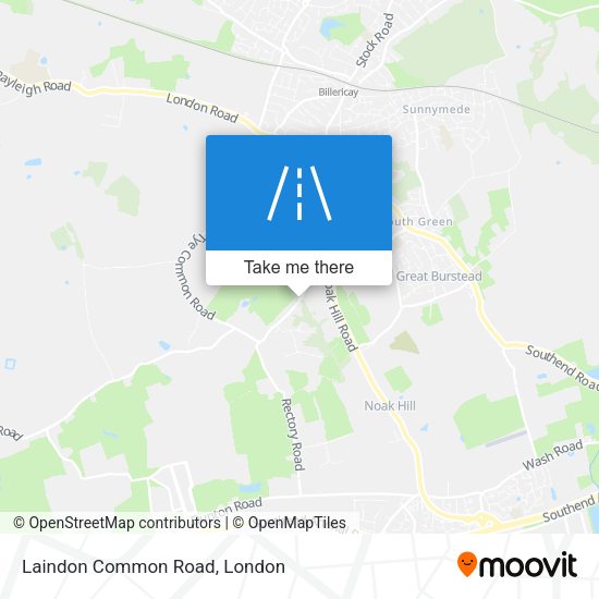 Laindon Common Road map