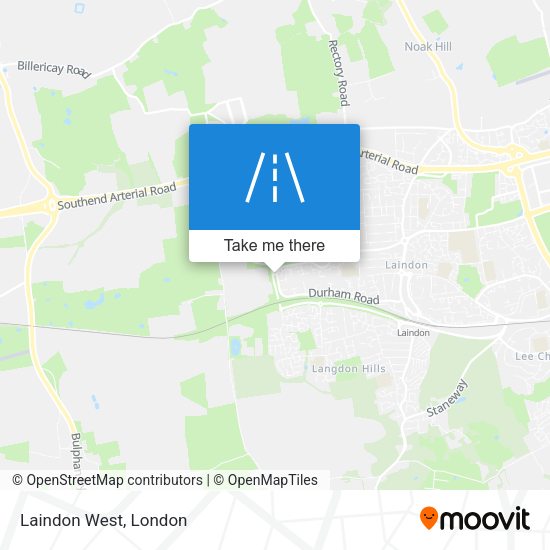 Laindon West map