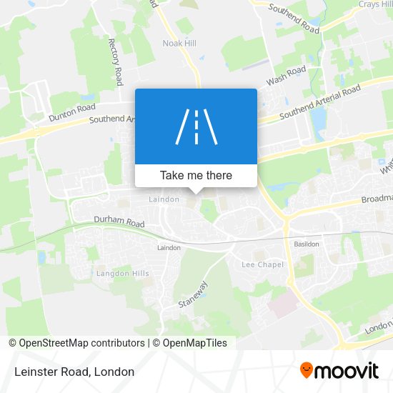 Leinster Road map