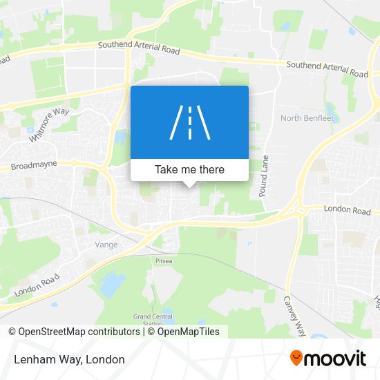 Lenham Way map