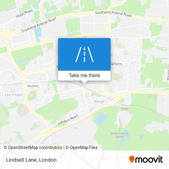 Lindsell Lane map