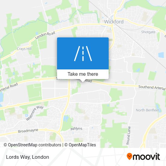 Lords Way map