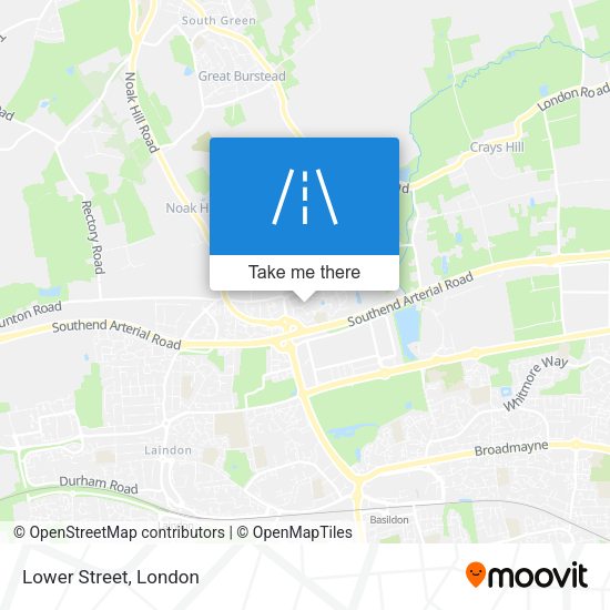 Lower Street map