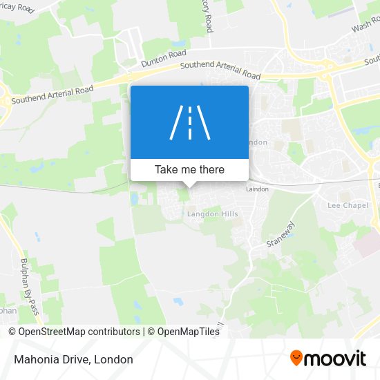 Mahonia Drive map