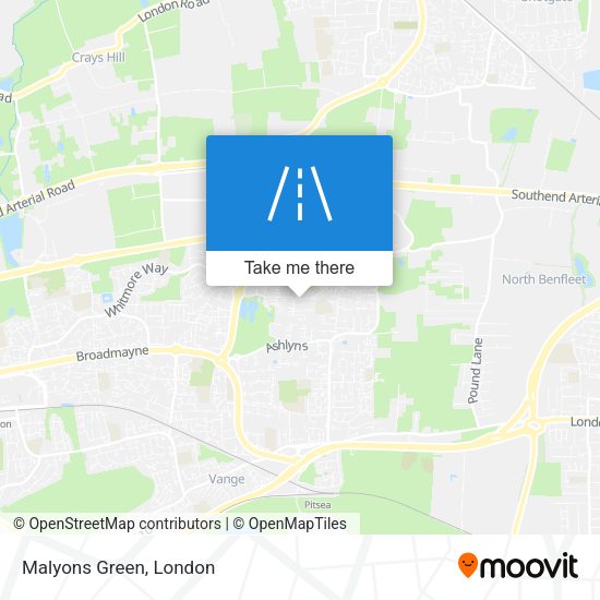 Malyons Green map