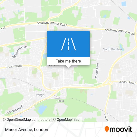 Manor Avenue map