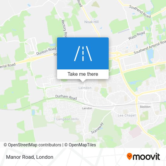 Manor Road map